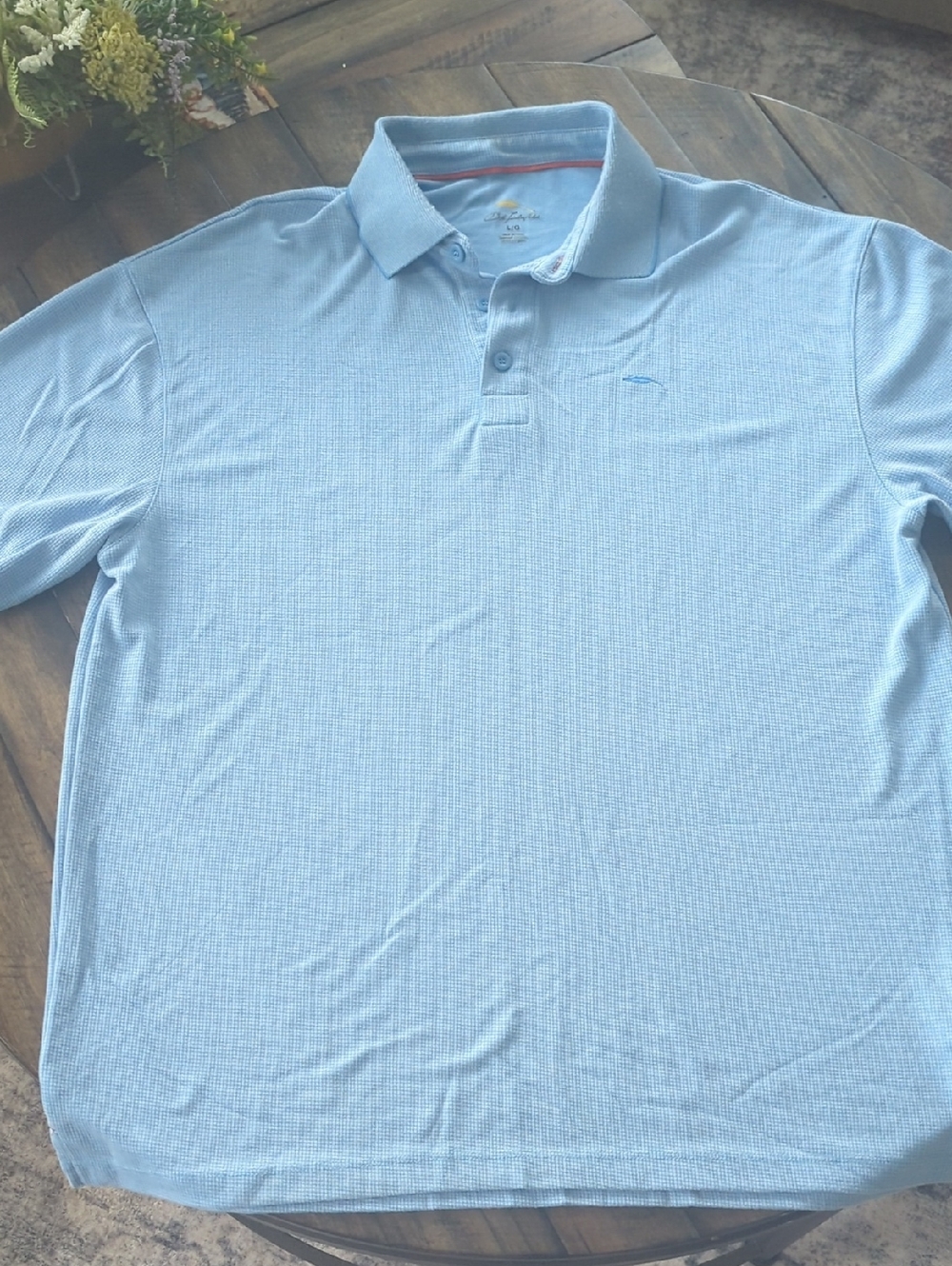 Light Blue Performance Polo Shirt - Classic Short Sleeve